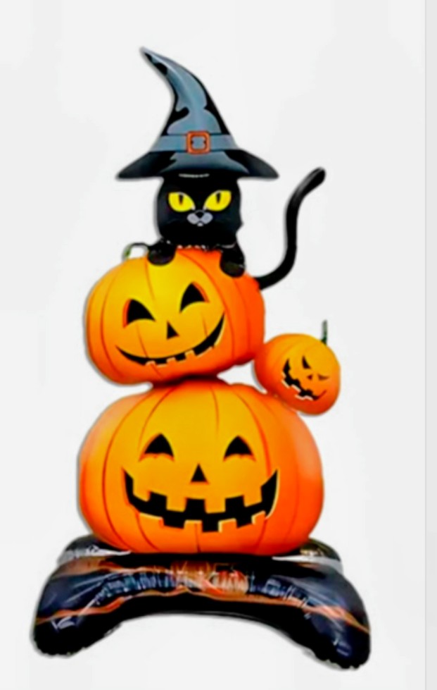 Globo Calabazas con Gato Standing